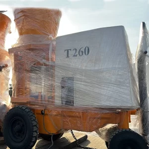 از نمای بغل دستگاه شاتکریت t260 اورهال شده